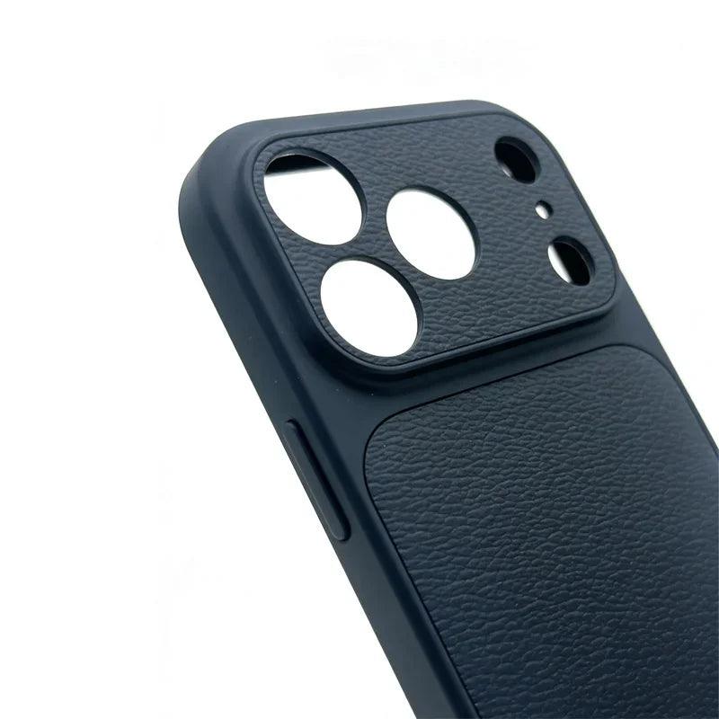 Personalized Initial Letter Leather iPhone Case