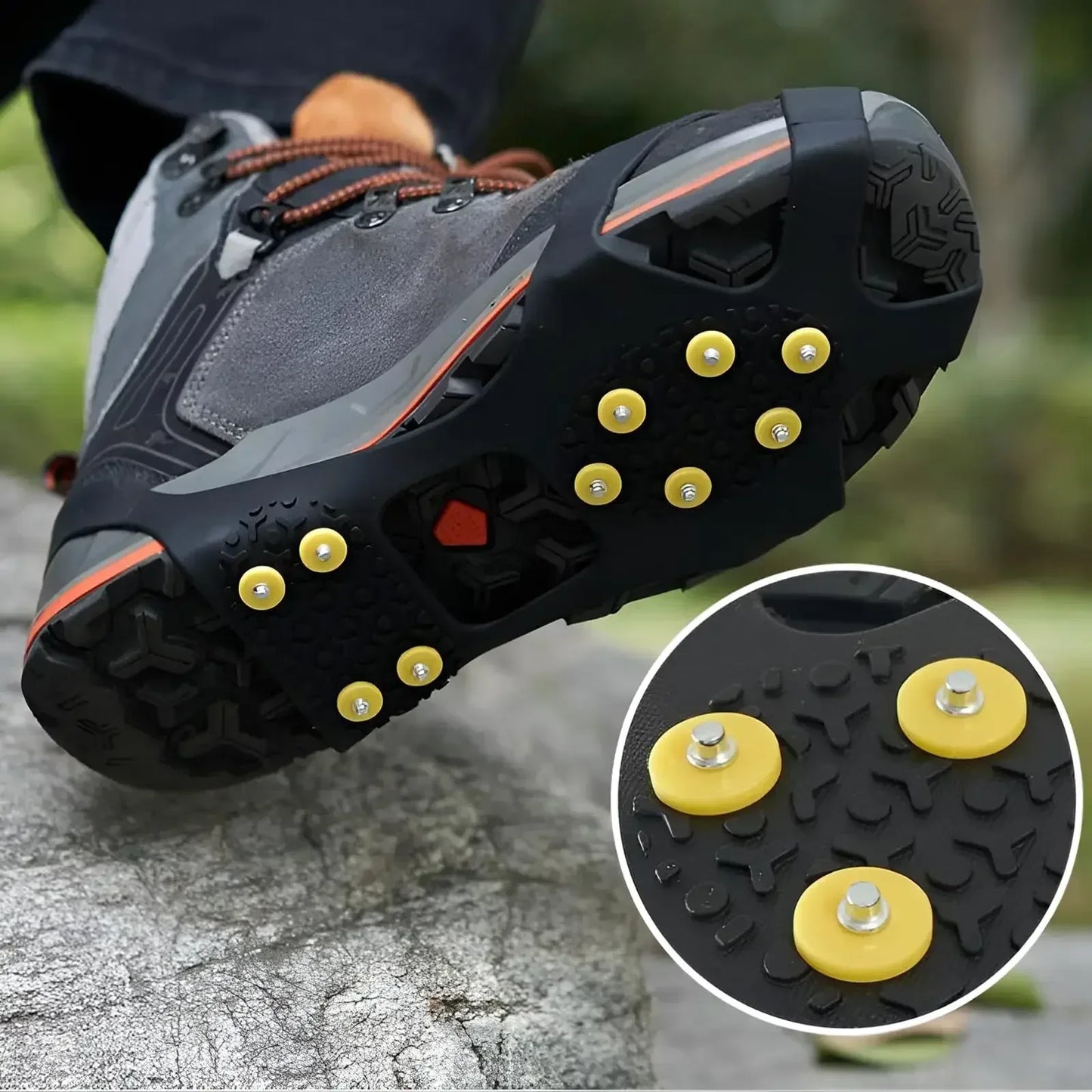 Outdoor 10 Teeth Anti‑Slip Climbing Crampons Ice Cleats - Urbizia