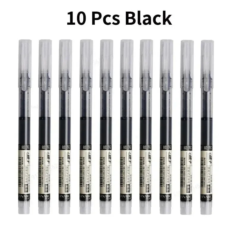 10-Piece Needle Tip Gel Pen Set – Smooth Writing - Urbizia