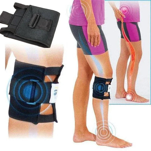 1pc Back Pain Knee Brace Knee Acupressure Sciatic Nerve Pad Magnetic Therapy Stone Relieve Tension Sciatic Nerve Knee Pad - Urbizia