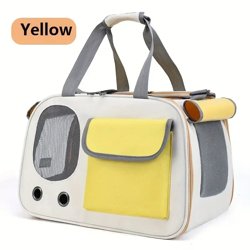 1Pcs Portable Pet Carrier Cat Bag For Cats And Dogs Ideal For Travel And Outdoor Activities Suitable For Cats And Small Dogs - Urbizia