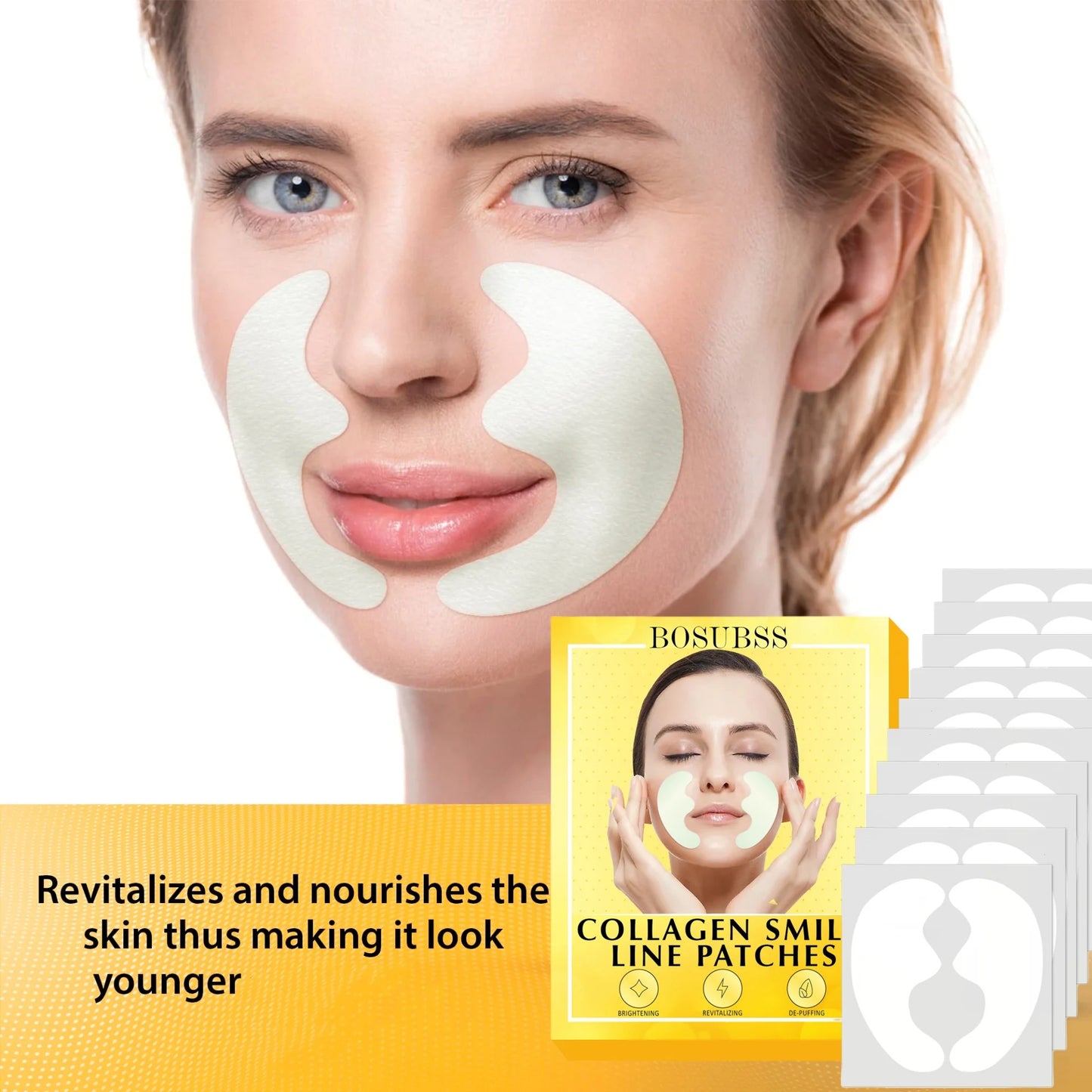 This face tape is ultra-thin, transparent and invisible, offering a seamless blend with skin. Its waterproof design ensures stro