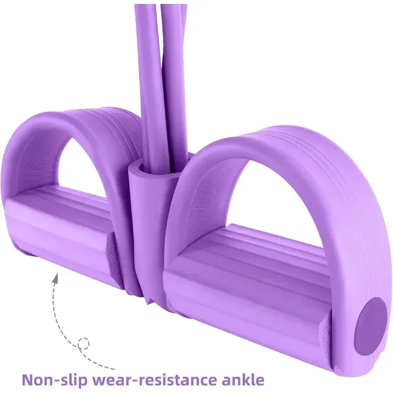 4-Level Resistance Band Tensioner with Non-Slip Handles - Home Fitness Equipment for Abdominal Muscle Training Yoga Abdominal - Urbizia