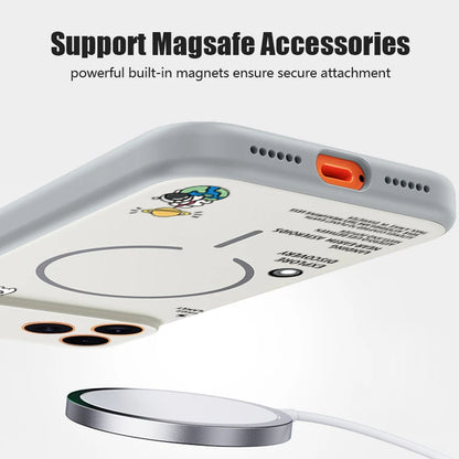 Hanging Astronaut Pattern Case For iPhone 17 Pro Max Magnetic For Magsafe Skin Feeling Cover For iPhone 16 Pro Max 15 14 13