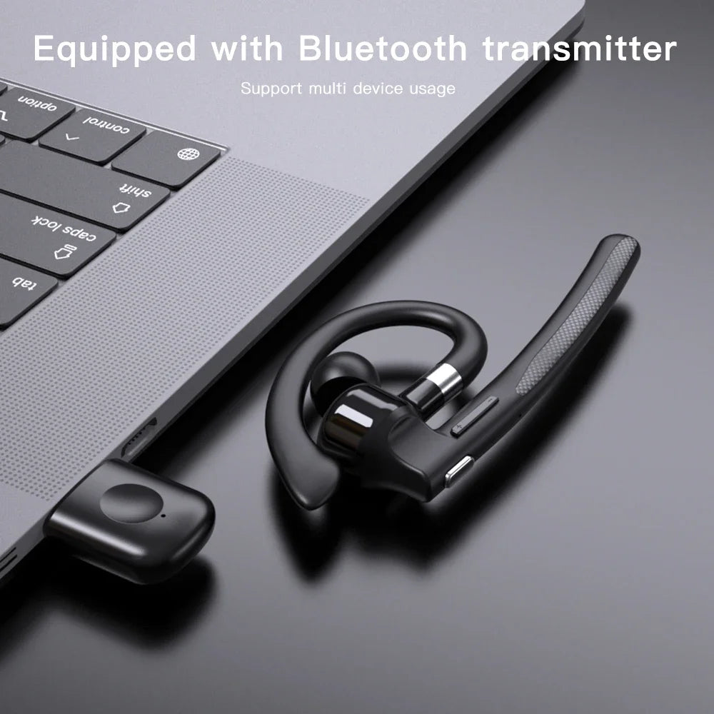 Bluetooth Earphones 5.4 Headphones Stereo Handsfree Noise Canceling Wireless Business Headset With ENC Mic For All Smart Phones