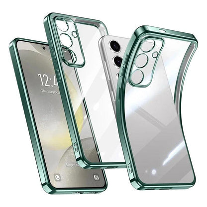 Plating Silicone Clear MagSafe Case for Samsung Galaxy