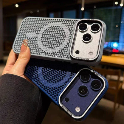 MagSafe Camera Mount Mesh Cooling Shockproof iPhone Case