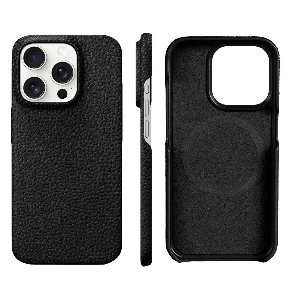 LANGSIDI MagSafe Genuine Leather Case for iPhone 15 & 16