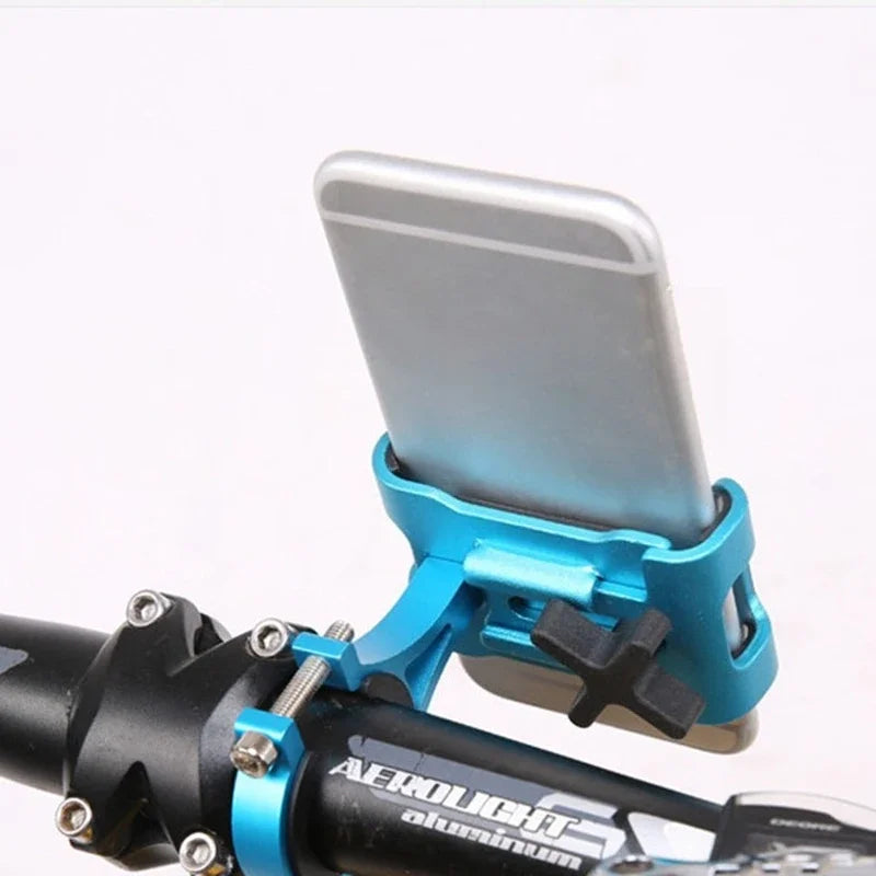 Motorcycle Bicycle Phone Holder Aluminum Alloy 360 Rotate Anti-slip Bracket Support GPS Clip Bike Phone Stand for iPhone Xiaomi