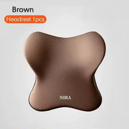 Memory Foam Car Universal Headrest Lumbar Cushion Back Cushion Lumbar Pillow Car Comfort Neck Pillow General Accessories Amagi