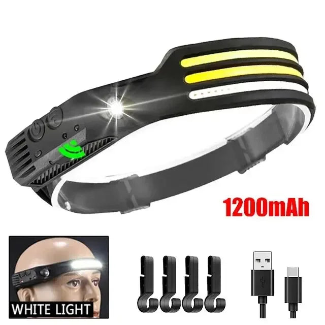 COB LED USB Rechargeable Headlamp - Urbizia
