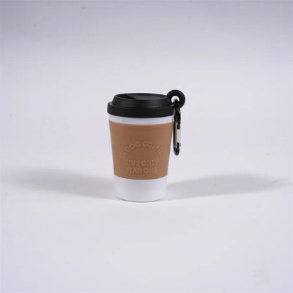 Coffee Cup Pet Waste Bag Dispenser, Portable Outdoor Dog Walking Poop Bag Holder