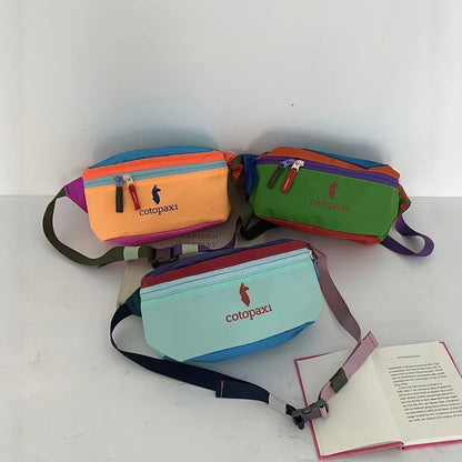 Fashionable Large Capacity Unisex Camel Design Waist Bag Chest Bag Outdoor Hiking Crossbody Bag Toiletry Cosmetic Pouch