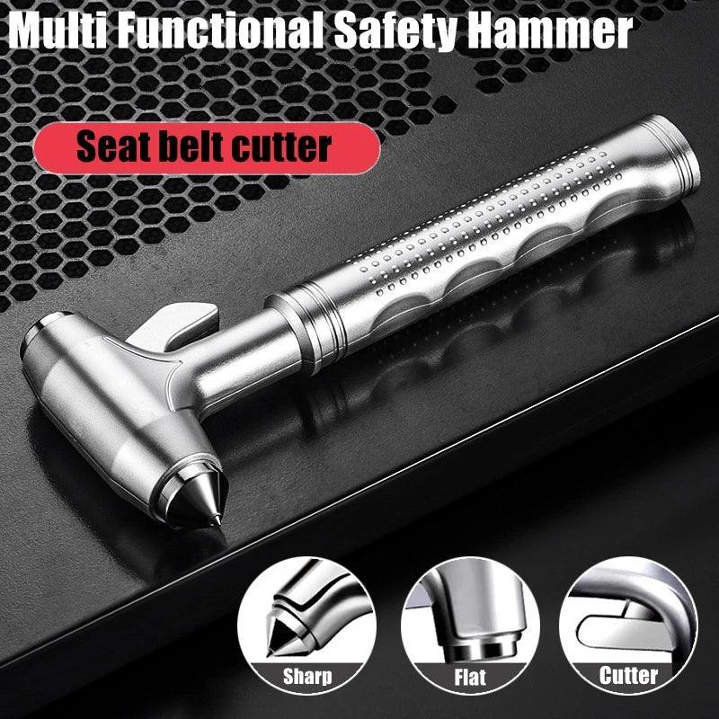 Car Safety Hammer Car Window Breaker Emergency Hammer Seat Belt Cutter Suitable for Car Rescue Escape Rescue Safety Hammer - Urbizia