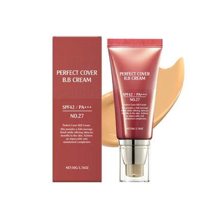 Perfect Cover Bb Cream Brightens Complexion Covering Skin Blemishes Lasting Lightweight Hydrates Moisturize Concealer Corrector