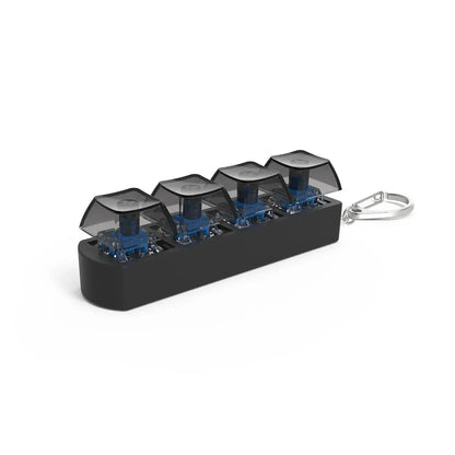 4Keys Finger Button Anti-stress Toys Mechanical Keyboard Keycaps Office Decompression Calming Keychain Gifts for Children Adults - Urbizia