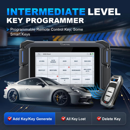 VDIAGTOOL VD70 Lite OBD2 Automotive Scanner Bi-Directional Car Diagnostic Key Tool Programmer with 31+Reset DOIP Free Updates