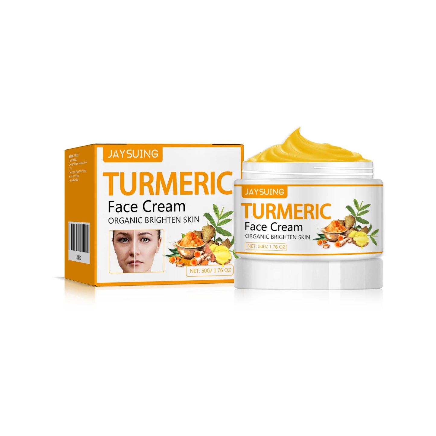 Turmeric Reversal Facial Rejuvenating Cream,Potent Antioxidant&Brightening,Dark Spot Corrector & Skin Evening, Anti-Inflammatory&Blemish Soothing,Firming&Anti Aging,Deep Hydration&Moisture Barrier,Balanced Hydration&pH Contro