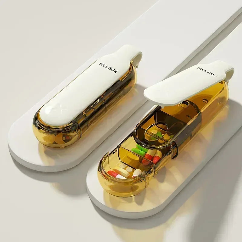 Portable 3-Compartment Medicine Pill Box – Travel-Friendly - Urbizia
