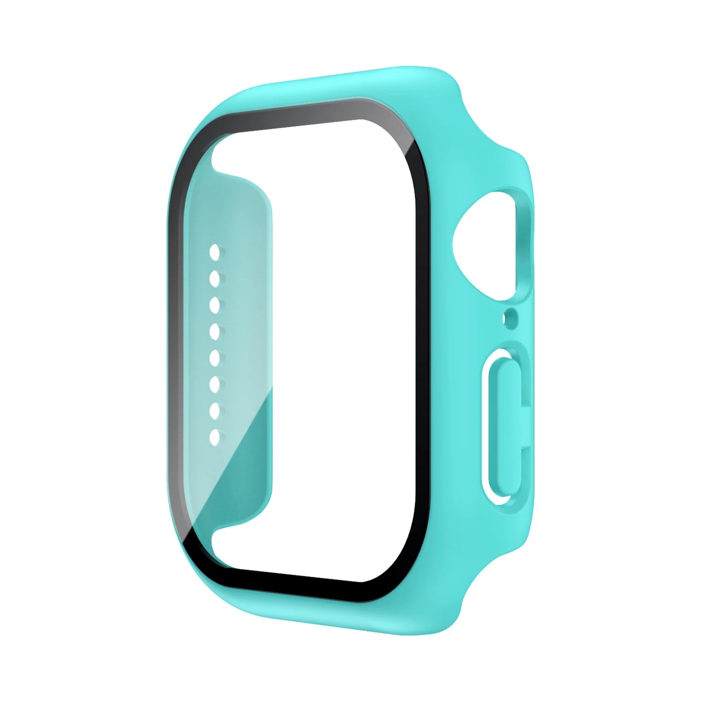 Tempered Glass+Case For Apple Watch 38mm 40mm 41mm 42mm 44mm 45mm 46mm Screen Protector Protective Cover iWatch 10 8 7 9 6 SE 5