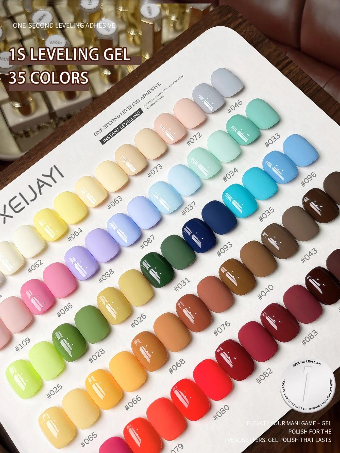 XEIJAYI 35-color 15ml Popular Series Nail Gel Pure  Gel Nail Add Semi-Permanent Soak Off UV LED Construction