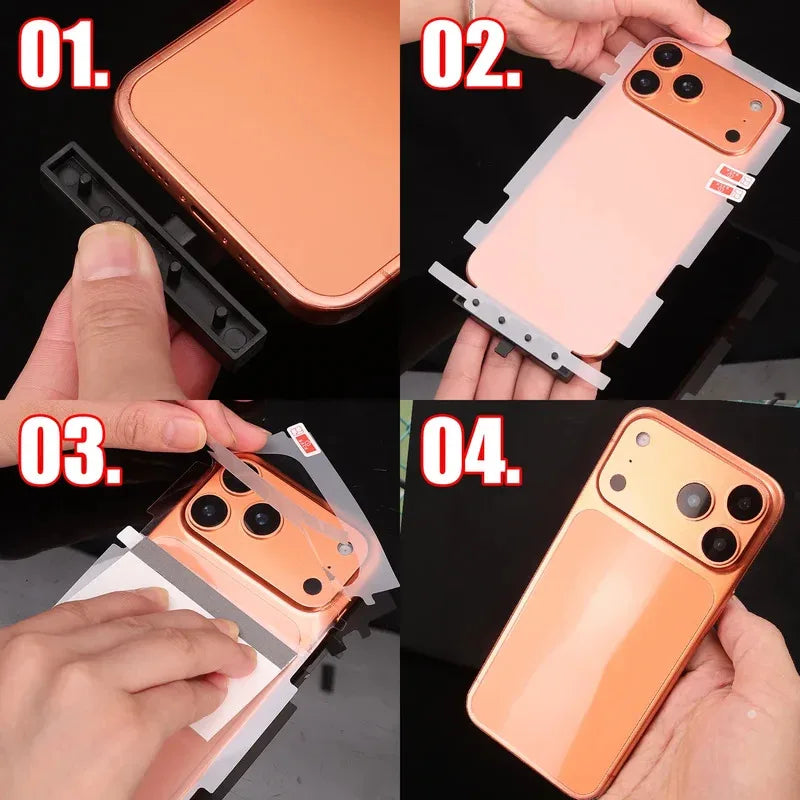 For Apple iPhone 17 16 Pro Max 17 Air 17Pro Wrap Side Edge Back Protector Scratch Autorepair HD Soft TPU Hydrogel Film