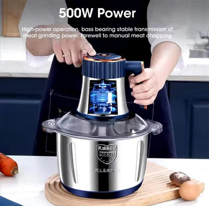 5L Electric Meat Grinders Vegetable Slicer Chopper 304 Stainless Steel Food Processor Mixer Machine New Kitchen Utensils