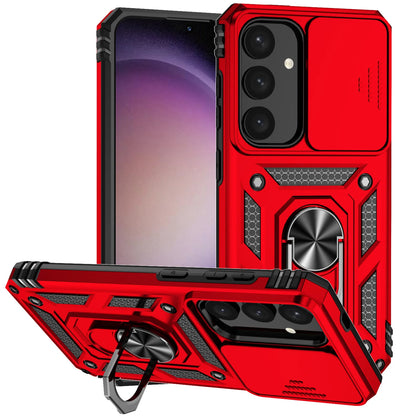 Luxury Armor Case for Samsung Galaxy S26 S25 Edge S24 S23 S22 S21 S20 S10 FE Ultra Plus Ring Holder Slide Lens Stand Phone Cover