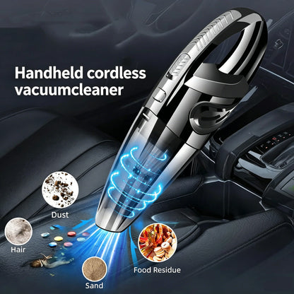 Portable Wireless Handheld Vacuum Cleaner USB Rechargeable, Multi Function Dual Use Car Home Mini Vacuum, Long Endurance Cordless Small Cleaning Vacuum for Household Auto Interior