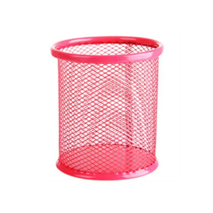 1Pcs New Pencil Holder Office Desk Metal Mesh Square Pen Pot Cup Case Container Organiser Durable Pencil Case - Urbizia