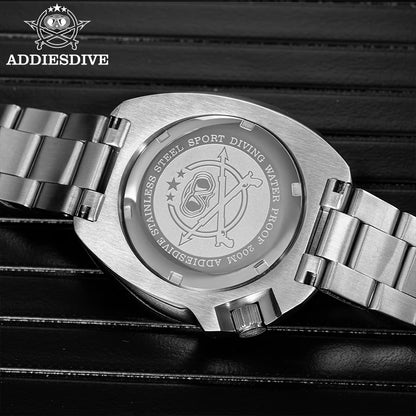 ADDIESDIVE Men Watch Sapphire Glass AR Coated Quartz Watches Luminous 200m Waterproof Turtle Diver Watch Reloj Hombre AD2511