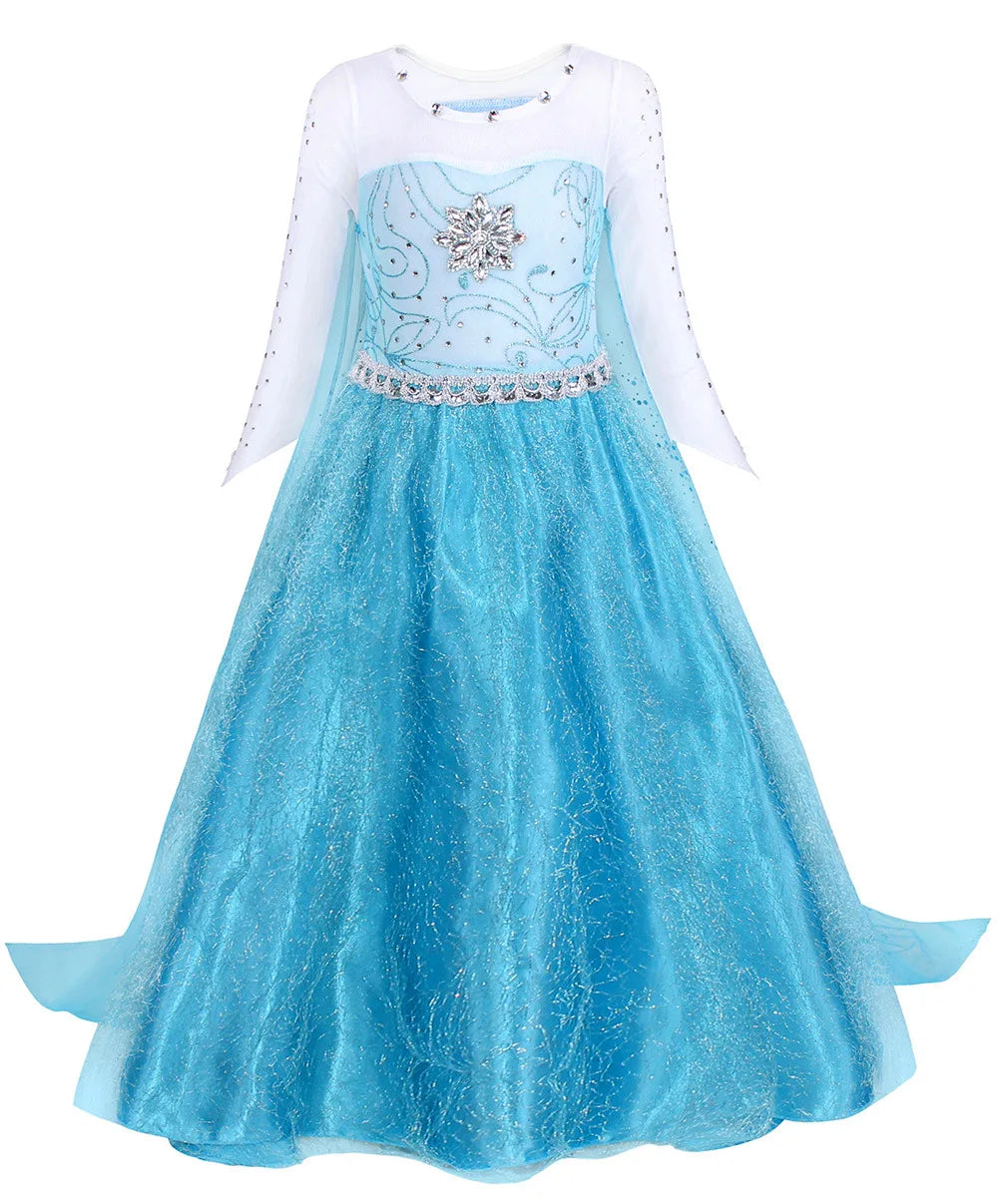 Snow Queen Elsa Dress for Girls – Kids Cosplay