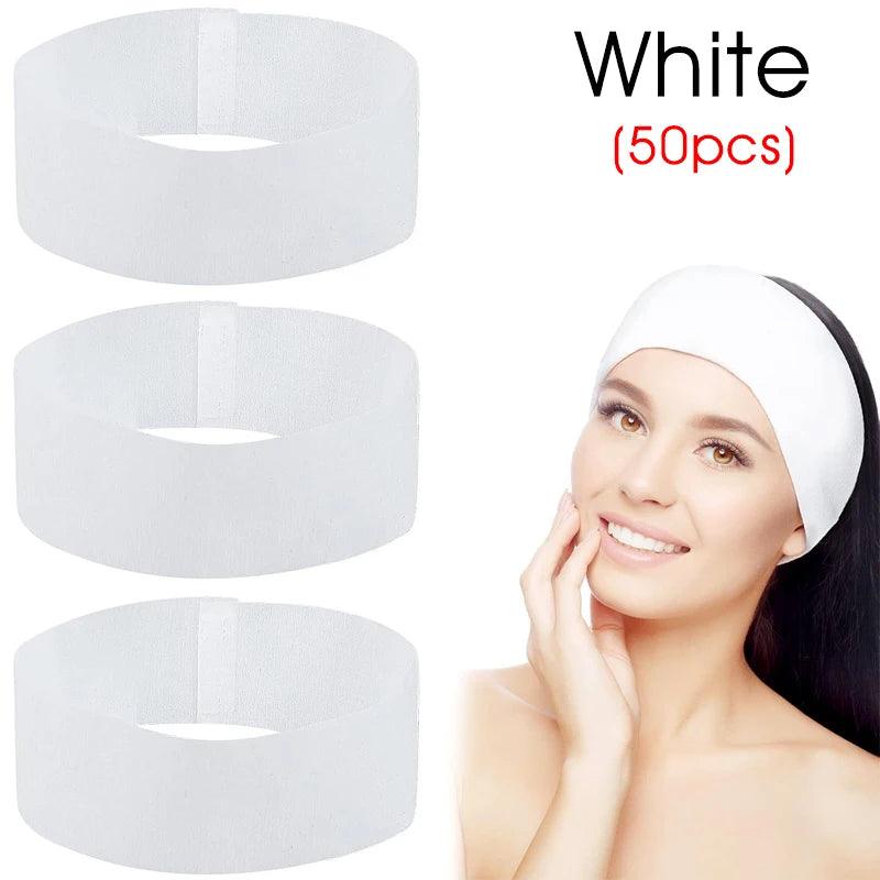 Disposable SPA Facial Headbands for Skincare & Salon Use