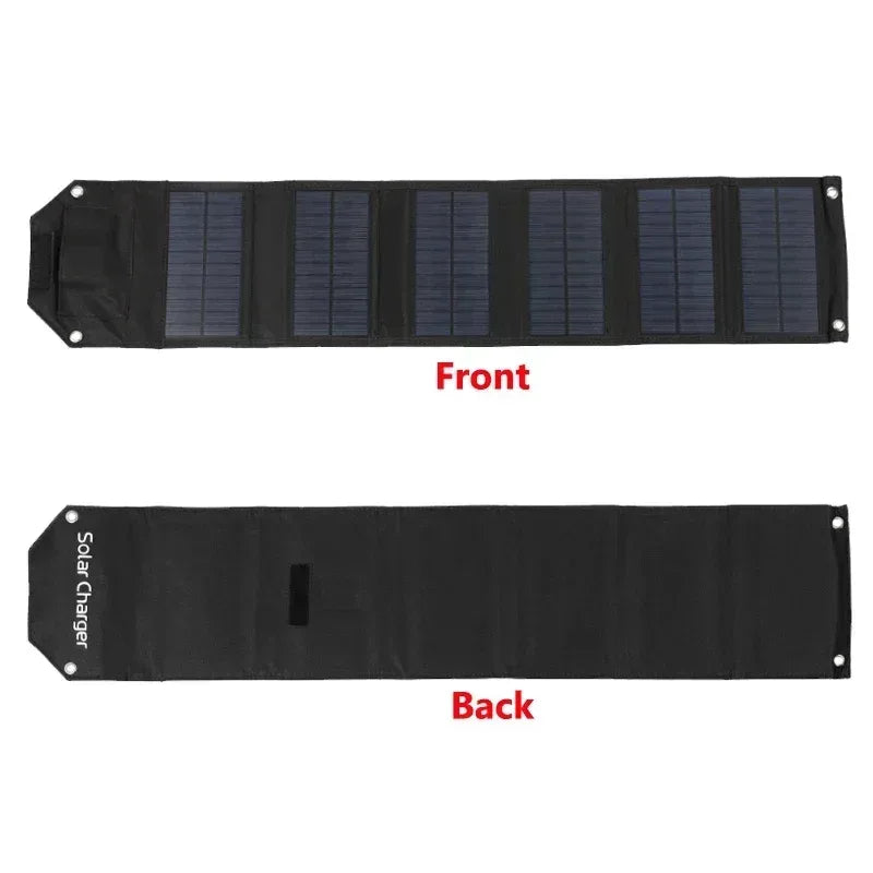 60W 80W 100W Foldable Solar Panel 5V USB Portable Folding Bag Battery Charger for Phone Outdoor Camping Waterproof Power Bank - Urbizia