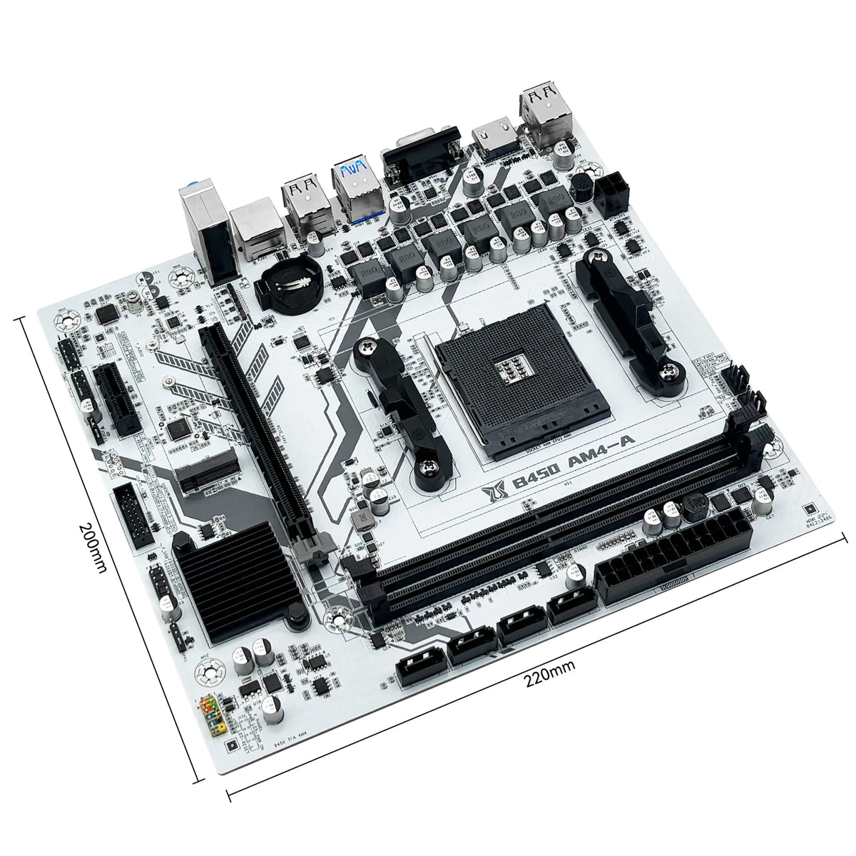 MACHINIST B450 AM4 Motherboard AMD CPU Processor Dual-channel DDR4 Memory Mainboard M.2 NVME (Supports Ryzen 5500 5600 5600G CPU)