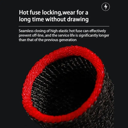 2pcs Fingertip Sleeve Esports Gloves For PUBG Gamer Sweatproof Anti-slip Touch Screen Hand Grip Finger Cot Gaming Finger Cover