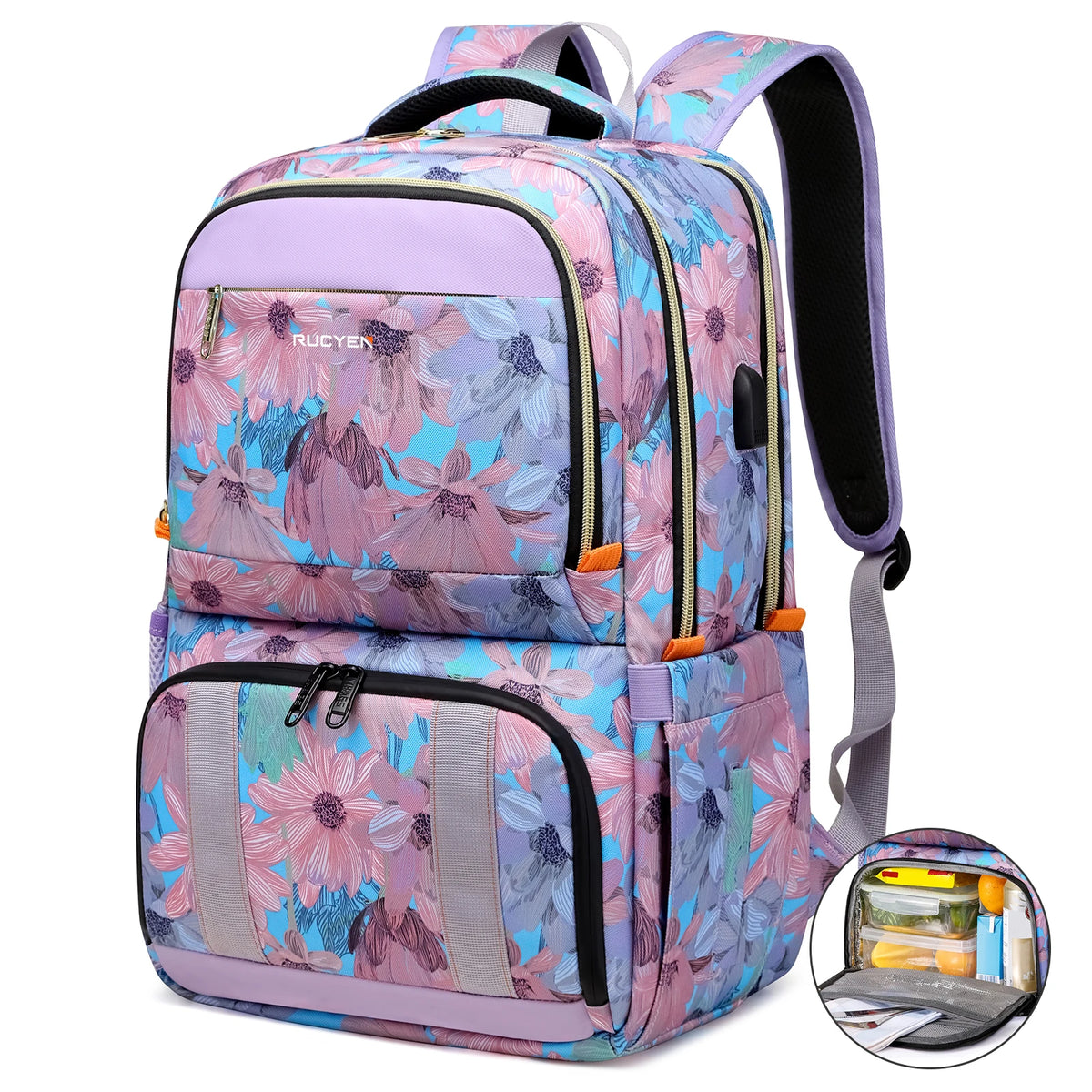 Lunch Backpack Insulated Cooler Picnic Bag Multifunctional Travel Bag Large Capacity Outdoor Picnic Camping Waterproof Backpack