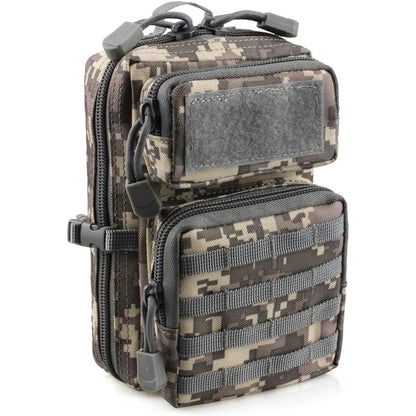 Mini Molle Utility Pouch, EDC Small Tool Pouch for Outdoor Hiking Camping, Phone & Gear Storage Bag