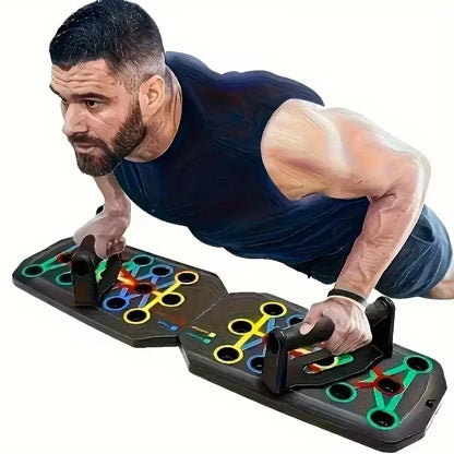 Portable Foldable Push Up Board Set with Handles Home Workout Fitness Tool for Chest Abdominal Arm Back Muscle Training