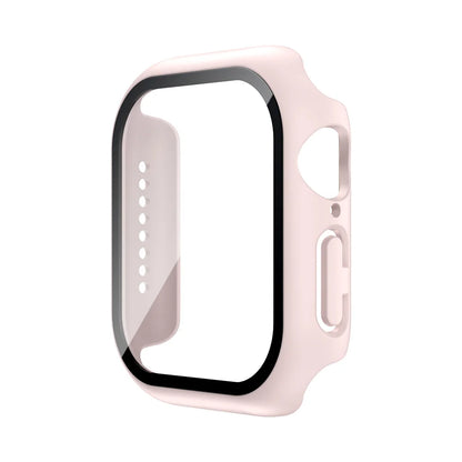Tempered Glass+Case For Apple Watch 38mm 40mm 41mm 42mm 44mm 45mm 46mm Screen Protector Protective Cover iWatch 10 8 7 9 6 SE 5