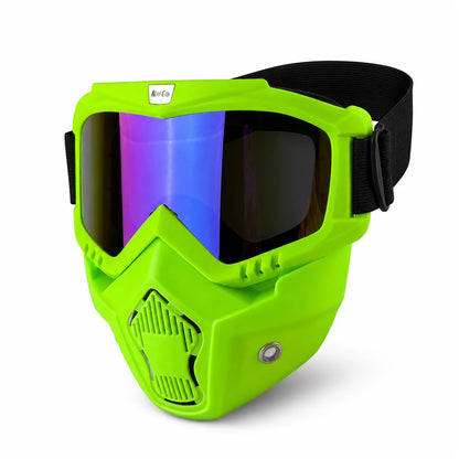 Dustproof Motocross Glasses Adjustable Motorcycle Goggles Breathable Full Face Protective Motorbike Dirt Bike Off-road Mask