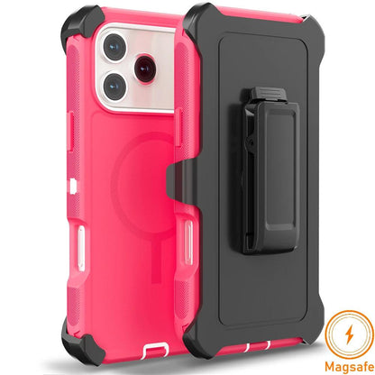 Armor Defender Magnetic iPhone Case with Belt Clip – MagSafe Compatible