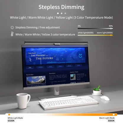 50cm Computer Monitor Light Bar Screen Hanging Lights Stepless Dimming USB Desk Lamp For Study Reading Light Table Monitor Lamp - Urbizia
