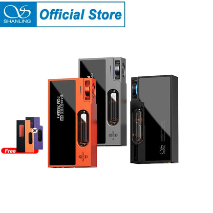 SHANLING UA7 Portable USB DAC Amp Dual JAN6418 Tubes Transistor Mode HiFi Audio Dongle ES9069 DSD512 3.5mm / 4.4mm Bal 577mW