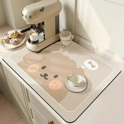 Super Absorbent Kitchen & Dish Drying Mat
