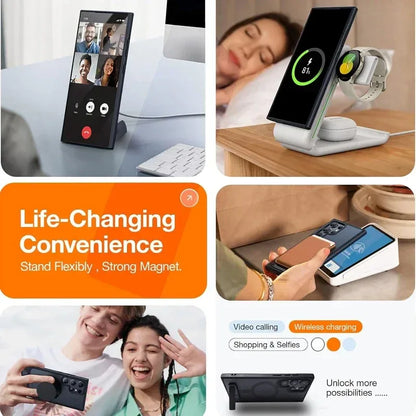 UYUXIO Magnetic Kickstand Case for Samsung Galaxy