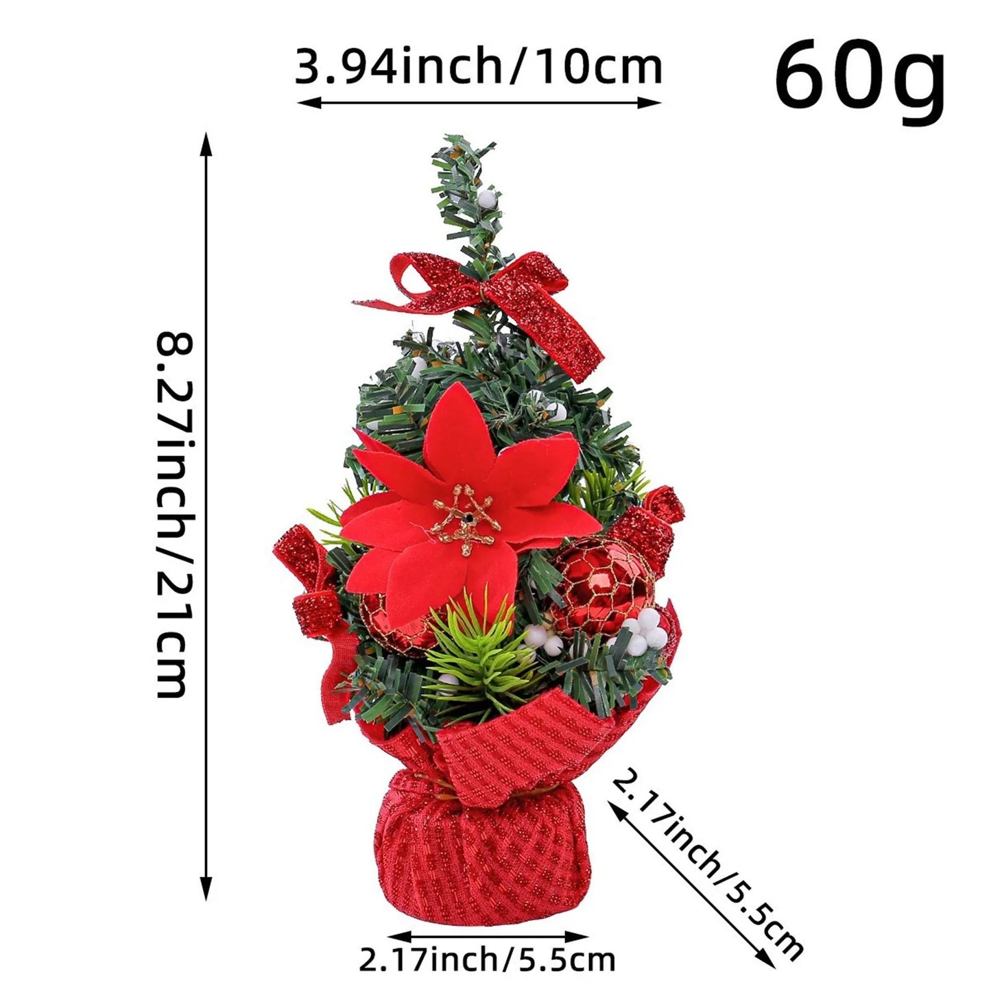 Mini Tabletop Christmas Tree – 30cm Holiday Decoration