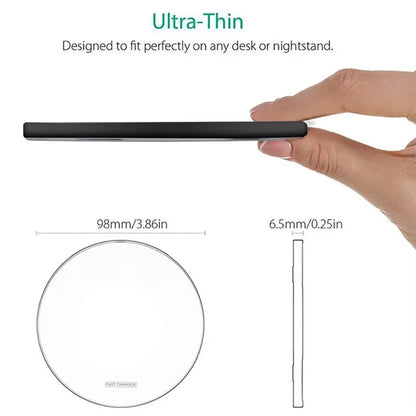 30W Wireless Charger Pad for iPhone 17 16 15 14 13 12 11 Samsung Xiaomi Phone Chargers Induction Fast Charging Dock Station