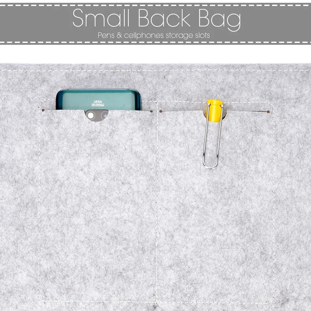 Premium Wool Felt Laptop Sleeve Bag with Mousepad
