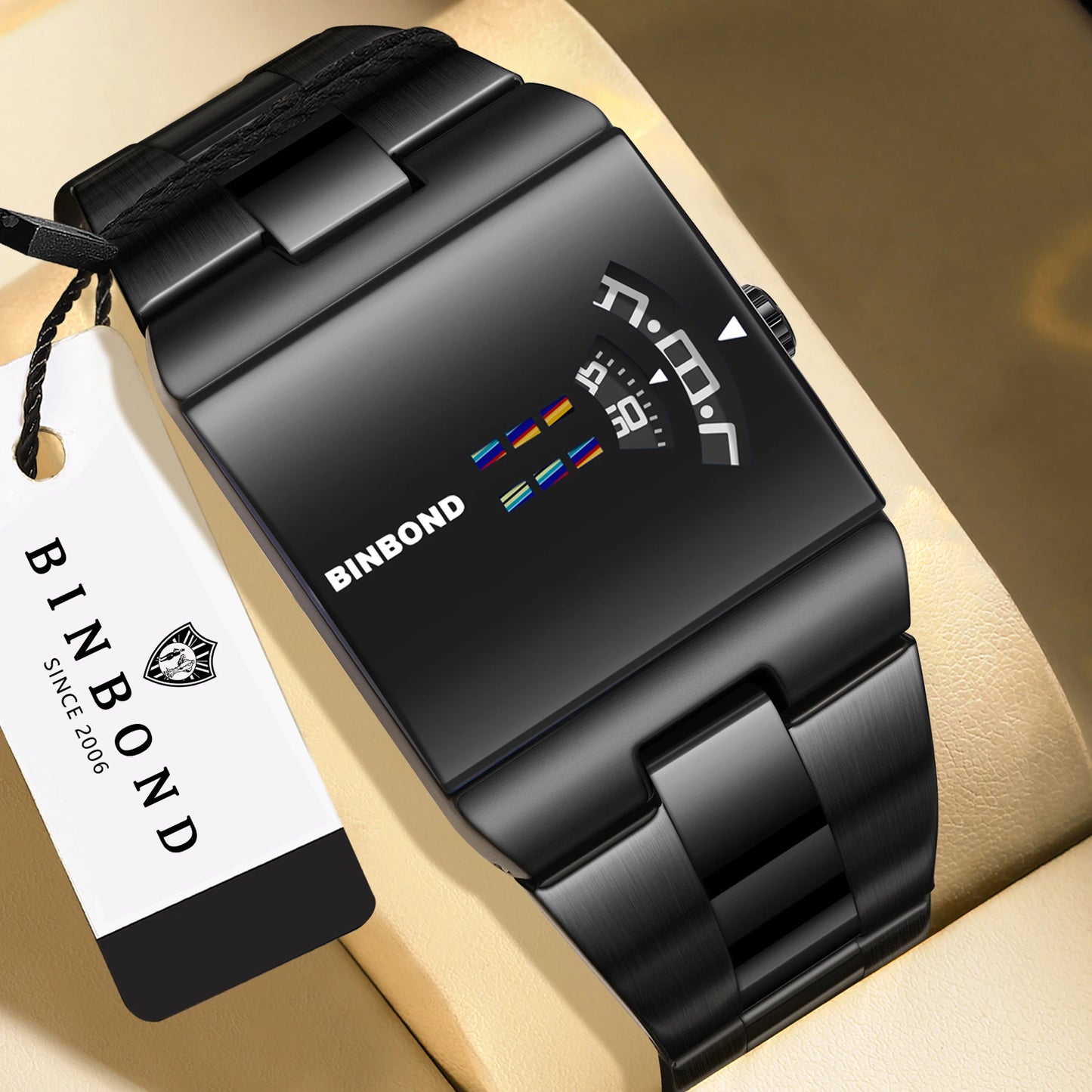 BINBOND Original Design Waterproof Men's Watch Accurate Quartz Watches For Men Luxury Sturdy Sport Wristwatches Casual Reloj